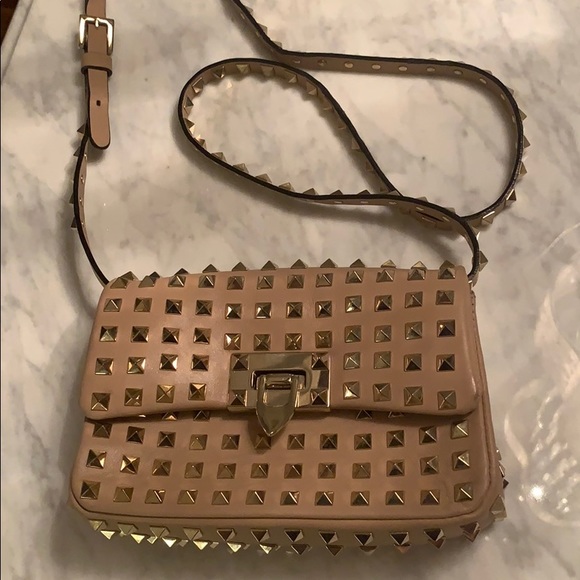 Valentino Bags Rockstud Valentino Cross Body Bag Tan Poshmark